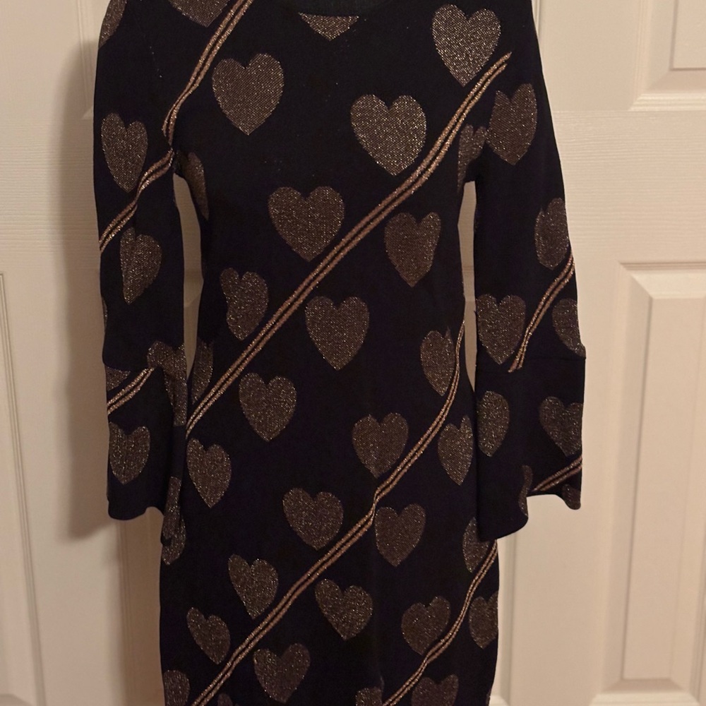 TED BAKER UZENIAA JOYOUS HEART KNIT DRESS SIZE 2 - Picture 2 of 6